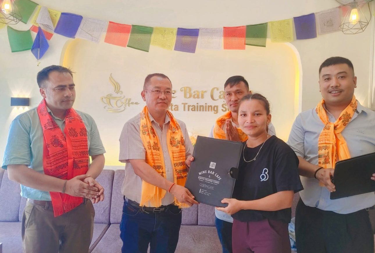 बनेपामा उत्कृष्ट बारिष्टा ट्रेनिङ, तालिममा सहभागीलाई प्रमाणपत्र