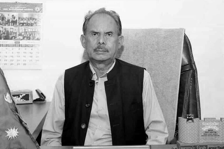 लुम्बिनी सांस्कृतिक नगरपालिकाका नगर प्रमुख सजरुद्दिन मुसलमानको हृदयघातबाट निधन