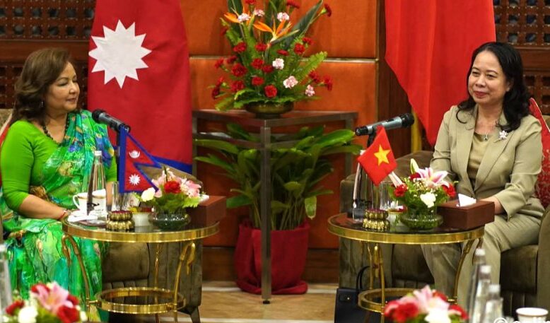 भियतनामकी उपराष्ट्रपति सुआन र परराष्ट्रमन्त्री राणाबीच भेटवार्ता