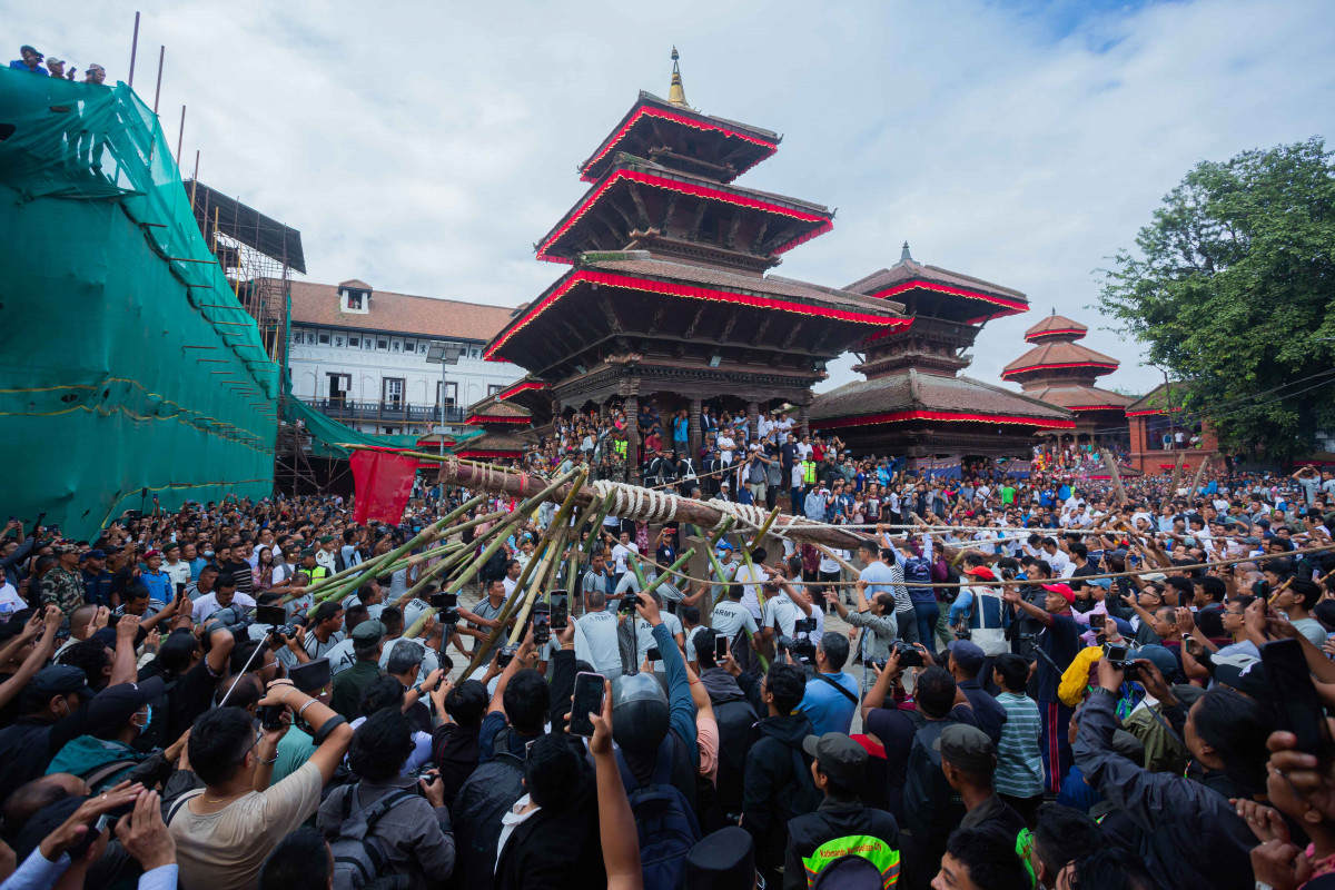 आठ दिनसम्म चल्ने इन्द्रजात्रा भक्तपुरमा आजदेखि प्रारम्भ