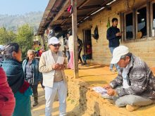 काभ्रे-१ मा स्वतन्त्र उम्मेदवार जीवन लामाको घरदैलो अभियान तीव्र