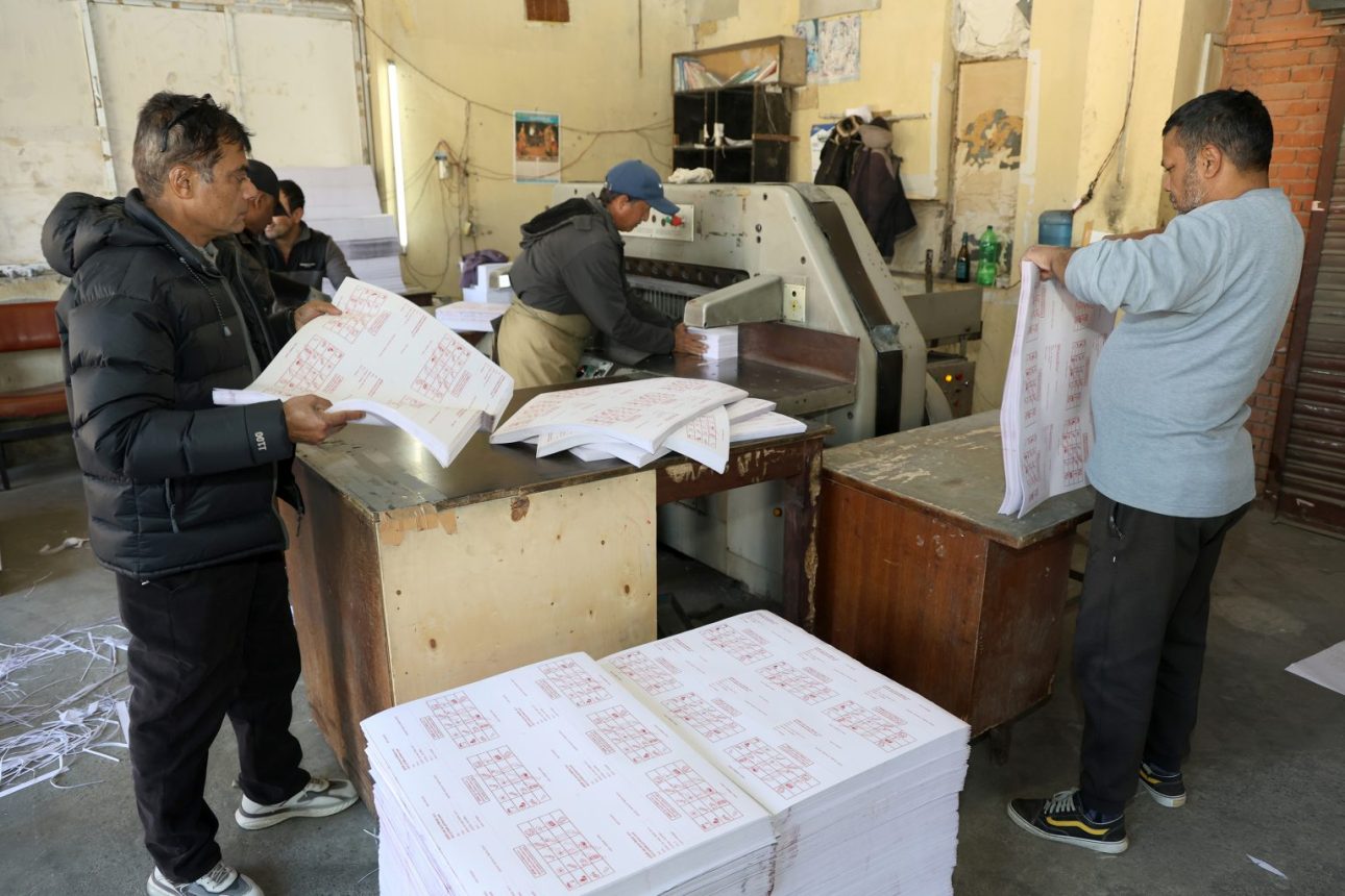 फागुन २१ को निर्वाचनका लागि सम्पूर्ण मतपत्र छपाइ सम्पन्न