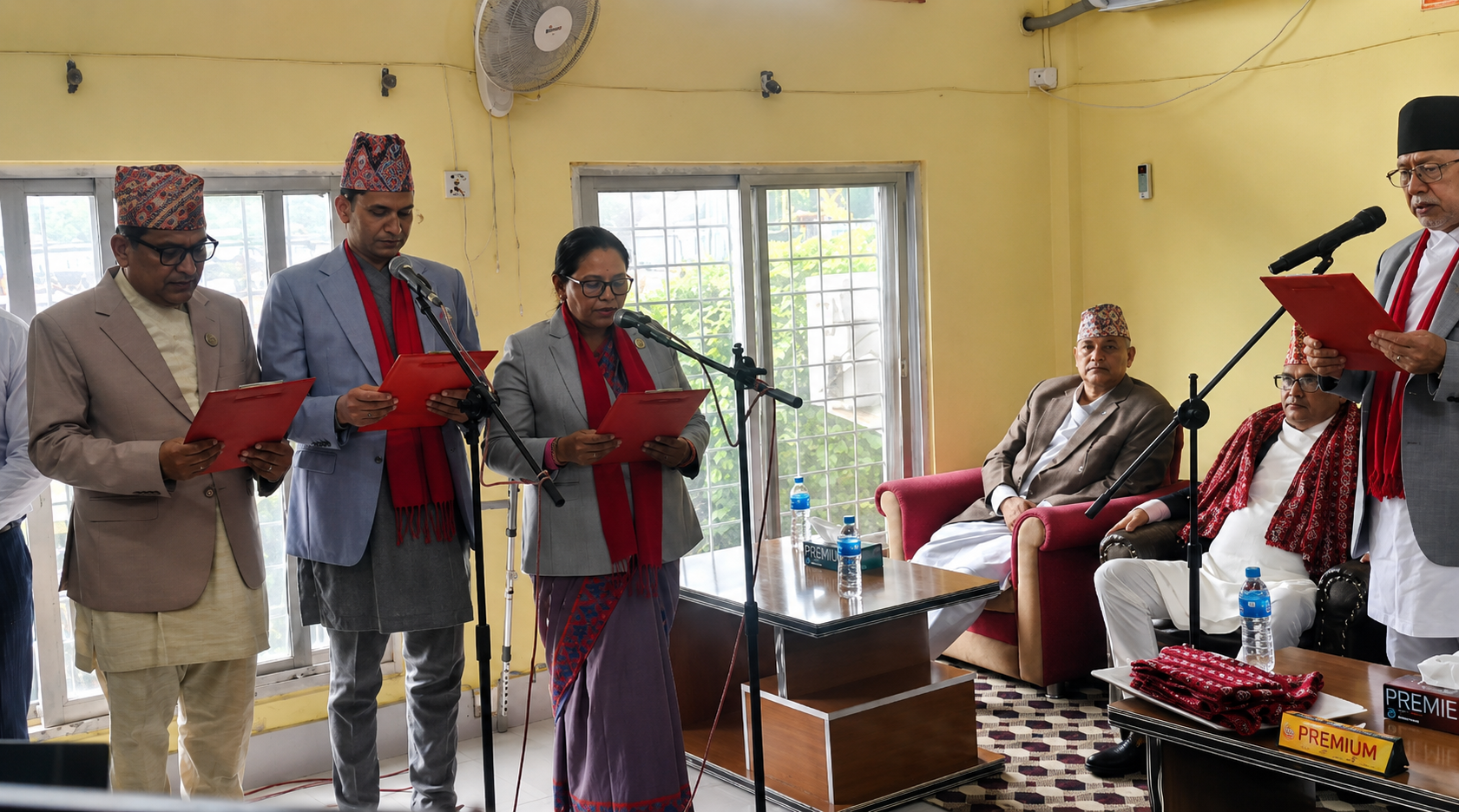सुदूरपश्चिममा एमालेका तीन मन्त्री र एक राज्यमन्त्रीले लिए शपथ
